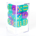 Sirius Dice d6Cube 16mm Northern Lights (12) - Lost City Toys