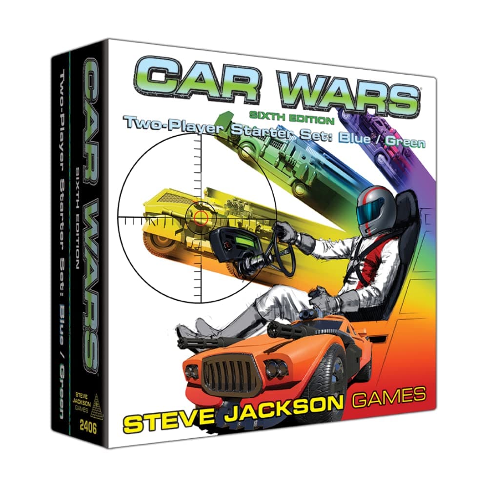 Steve Jackson Games Car Wars: 2 Player Starter Set Blue/Green - Lost City Toys