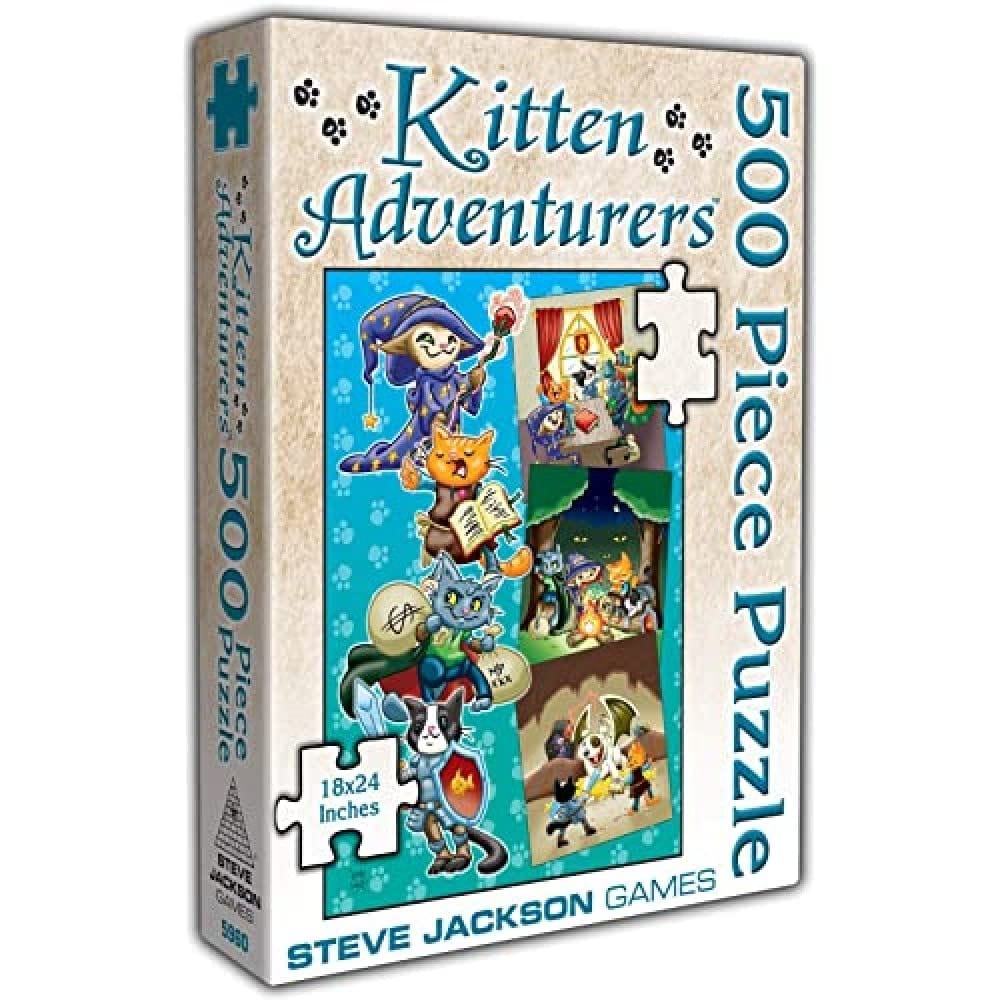 Steve Jackson Games Kitten Adventurers: 500 Piece Puzzle - Lost City Toys