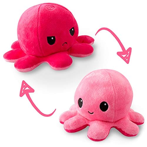 Teeturtle Reversible Octopus Plushie: Double Pink - Lost City Toys