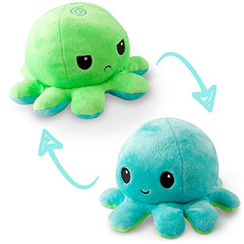 Teeturtle Toys and Collectible Teeturtle Reversible Octopus Plushie: Green and Aqua