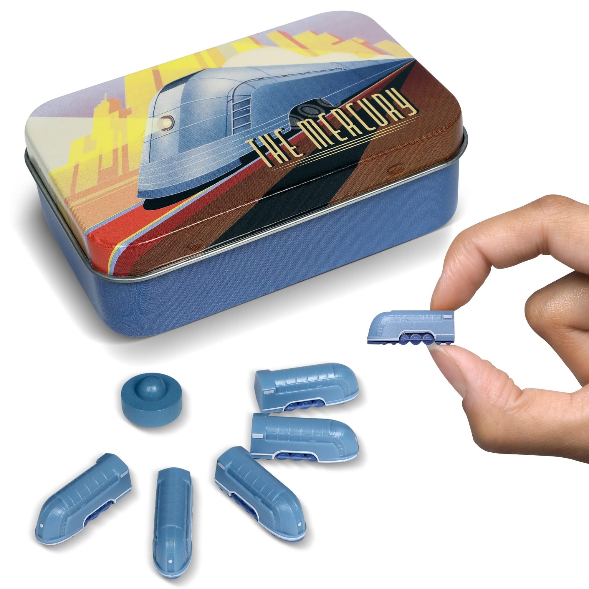 The Little Plastic Train Company Accessories The Little Plastic Train Company Deluxe Board Game Train Set: Mercury