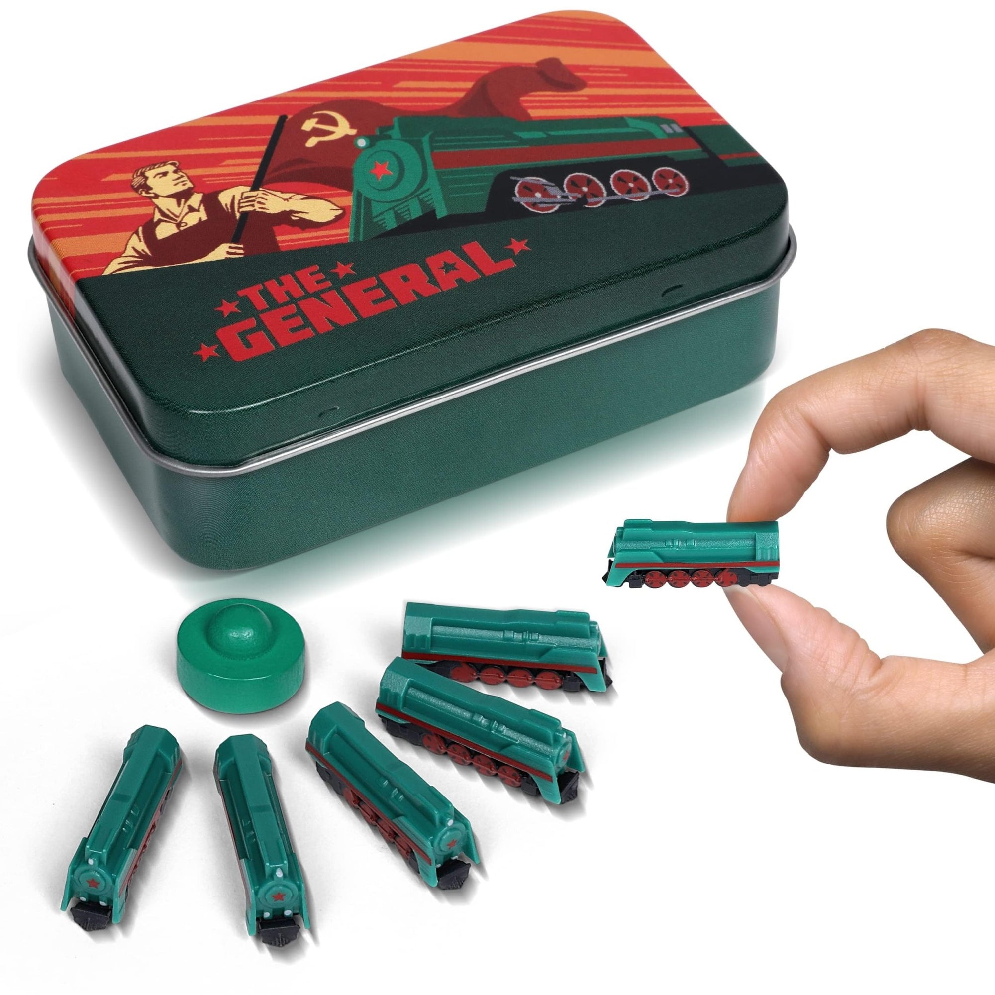 The Little Plastic Train Company Deluxe Board Game Train Set: General - Lost City Toys