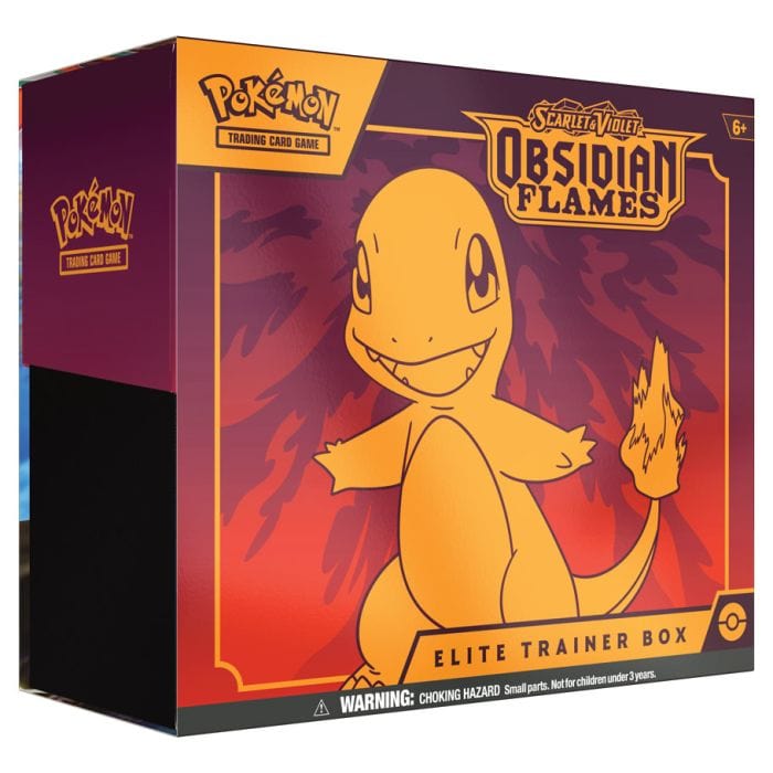 The Pokémon Company Int&#039;l Collectible Card Games Pokemon TCG: Scarlet & Violet 3: Obsidian Flames: Elite Trainer Box