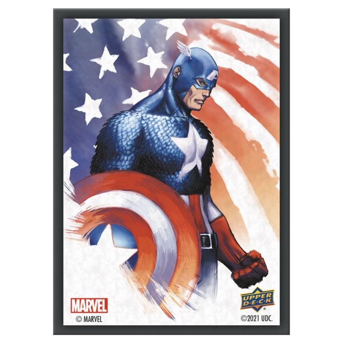 The Upper Deck Company Deck Protector: Marvel: Captain America (65) - Lost City Toys