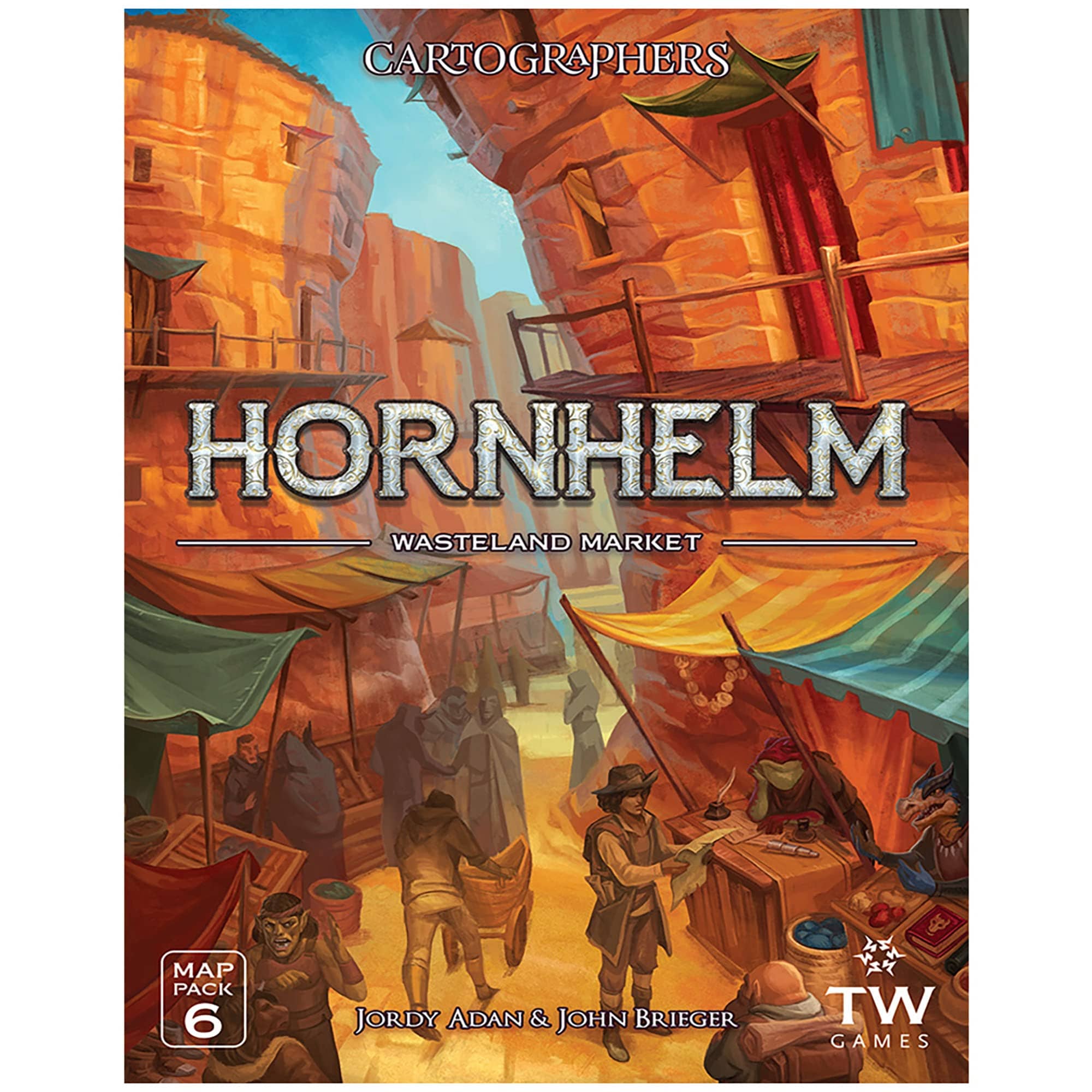 Thunderworks Games Cartographers: Heroes Map Pack 6 - Hornhelm Market - Lost City Toys