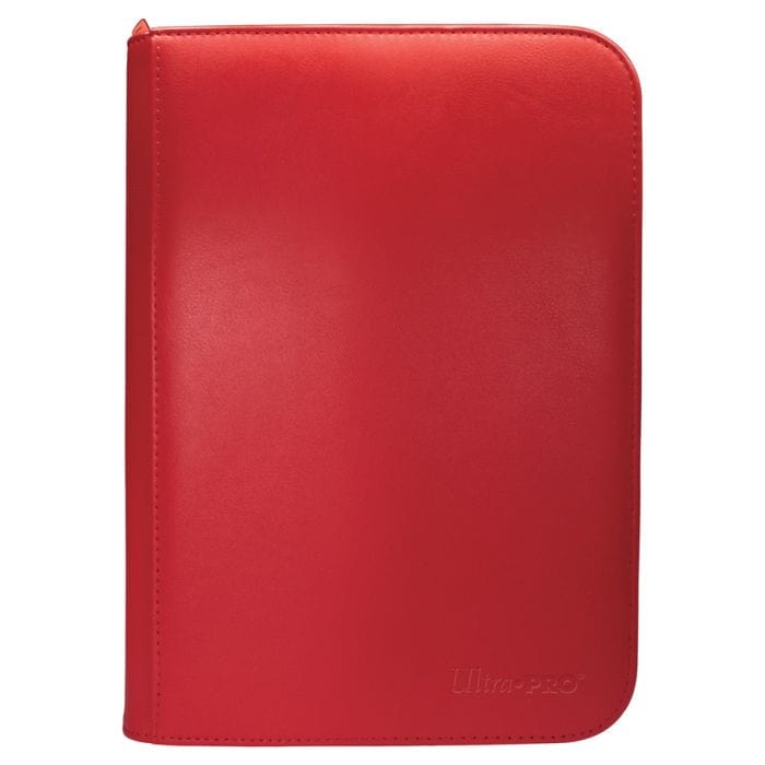 Ultra Pro Binder: 4 - Pocket: PRO: Zippered: Vivid: Red - Lost City Toys