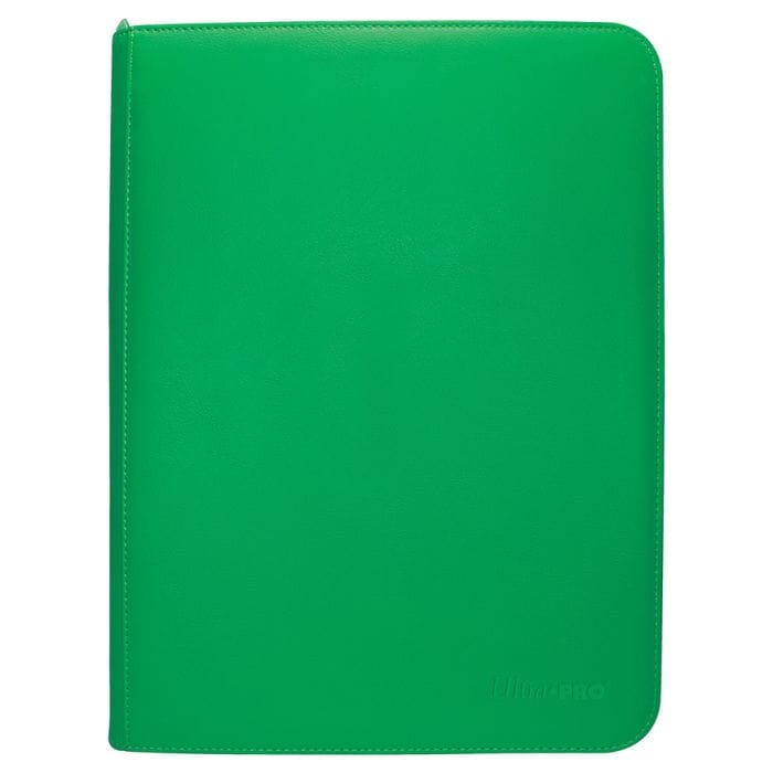 Ultra Pro Binder: 9 - Pocket: PRO: Zippered: Vivid: Green - Lost City Toys