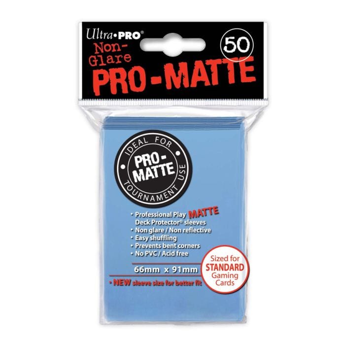 Ultra Pro Card Accessories Ultra Pro Deck Protector: PRO: Matte Light Blue (50)