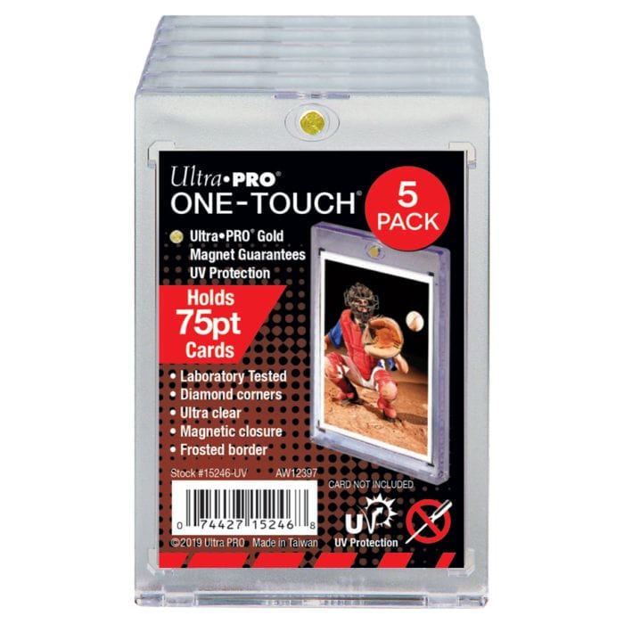 Ultra Pro Card Accessories Ultra Pro One-Touch: Magnetic Holder UV 75pt (Pack of 5)