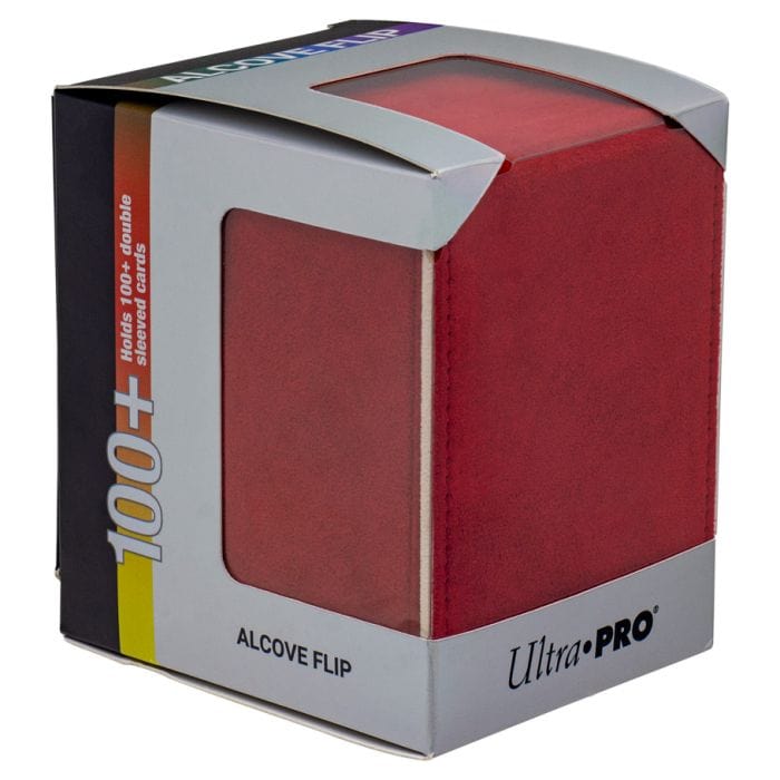 Ultra Pro Deck Box: Alcove Flip: Deluxe: Vivid: Red - Lost City Toys