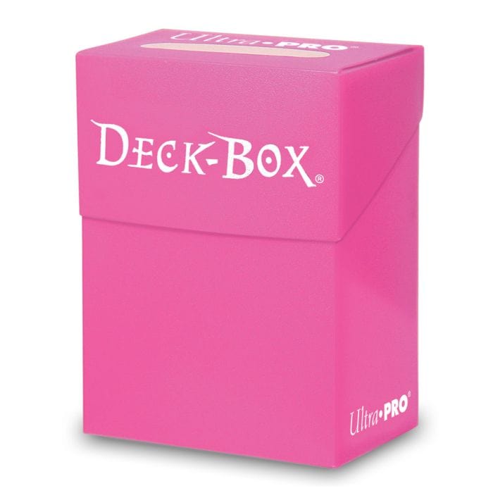 Ultra Pro Deck Box: PRO 80+: Solid Bright Pink - Lost City Toys