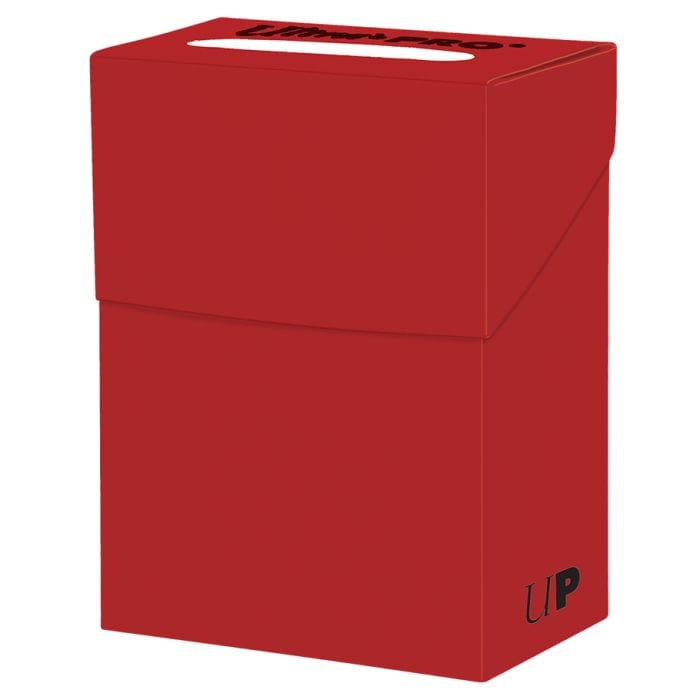 Ultra Pro Deck Box: PRO 80+: Solid Red - Lost City Toys