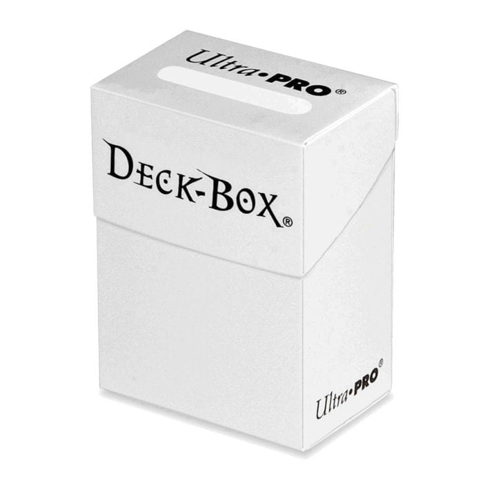 Ultra Pro Deck Box: PRO 80+: Solid White - Lost City Toys
