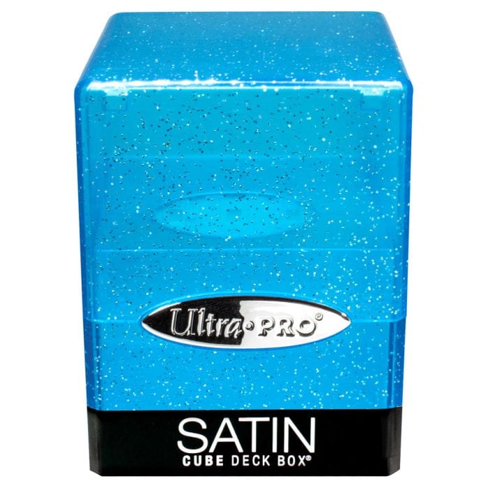 Ultra Pro Deck Box: Satin Cube: Glitter Blue - Lost City Toys