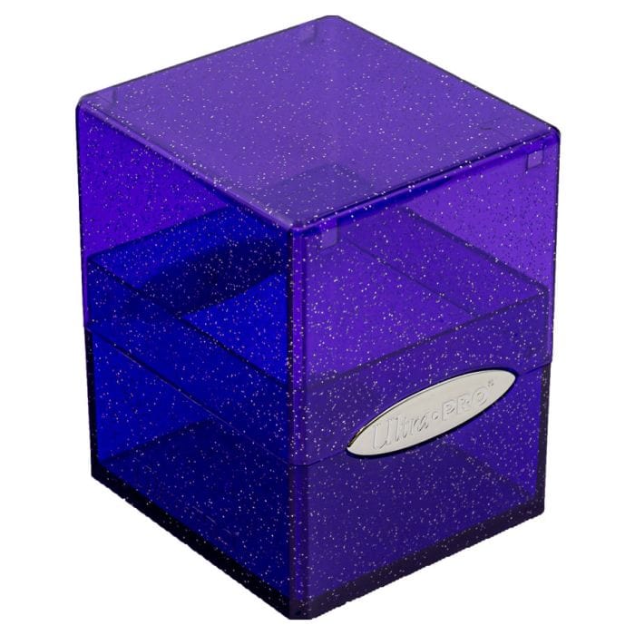 Ultra Pro Deck Box: Satin Cube: Glitter Purple - Lost City Toys