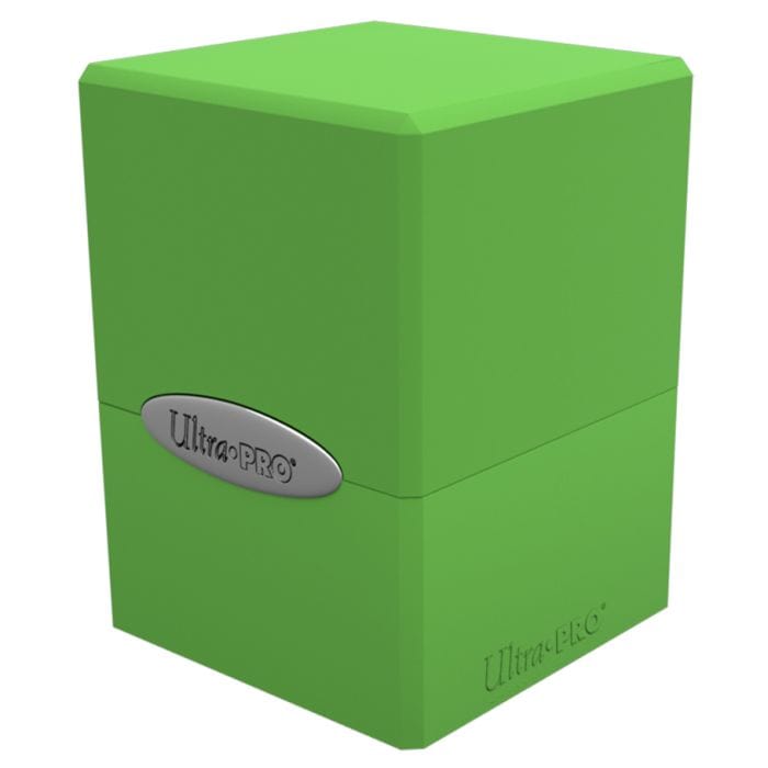 Ultra Pro Deck Box: Satin Cube: Lime Green - Lost City Toys