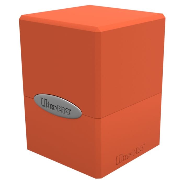 Ultra Pro Deck Box: Satin Cube: Pumpkin Orange - Lost City Toys