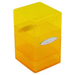 Ultra Pro Deck Box: Satin Tower: Glitter Yellow - Lost City Toys