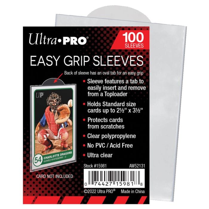 """Ultra Pro Deck Protector: Easy Grip Sleeves 2.5""""x3.5"""" (100)""" - Lost City Toys