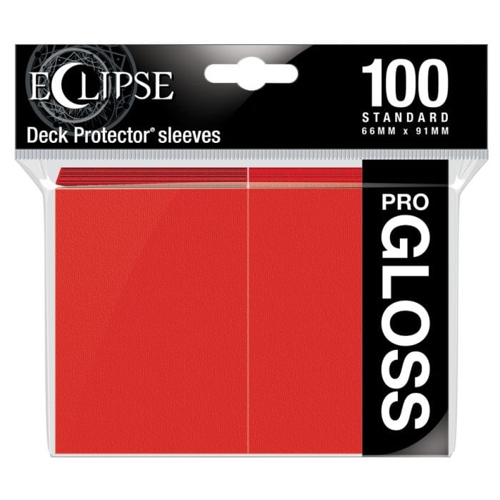 Ultra Pro Deck Protector: Eclipse Gloss: Apple Red (100) - Lost City Toys