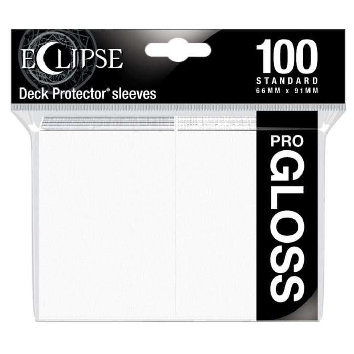 Ultra Pro Deck Protector: Eclipse Gloss: Arctic White (100) - Lost City Toys