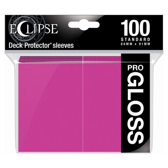 Ultra Pro Deck Protector: Eclipse Gloss: Hot Pink (100) - Lost City Toys