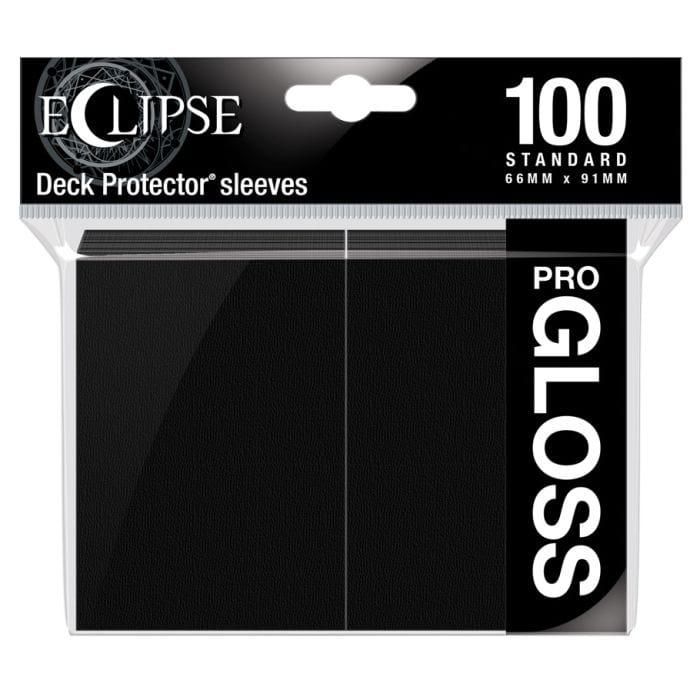 Ultra Pro Deck Protector: Eclipse Gloss: Jet Black (100) - Lost City Toys