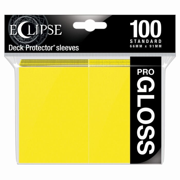 Ultra Pro Deck Protector: Eclipse Gloss: Lemon Yellow (100) - Lost City Toys