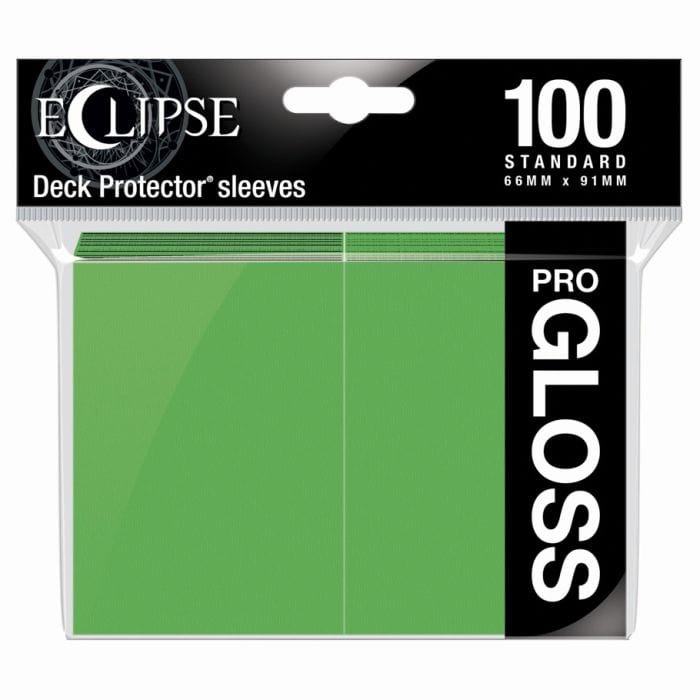 Ultra Pro Deck Protector: Eclipse Gloss: Lime Green (100) - Lost City Toys