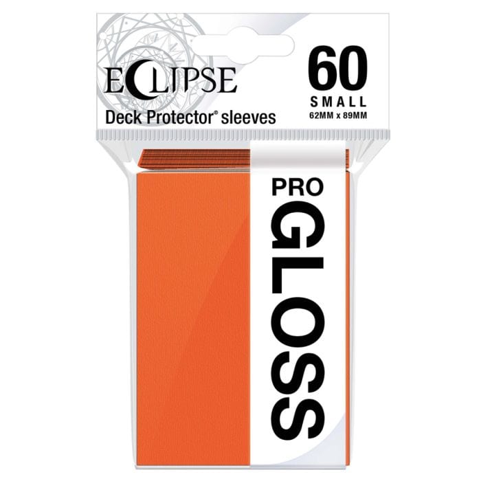 Ultra Pro Deck Protector: Eclipse Gloss: Small Pumpkin Orange (60) - Lost City Toys