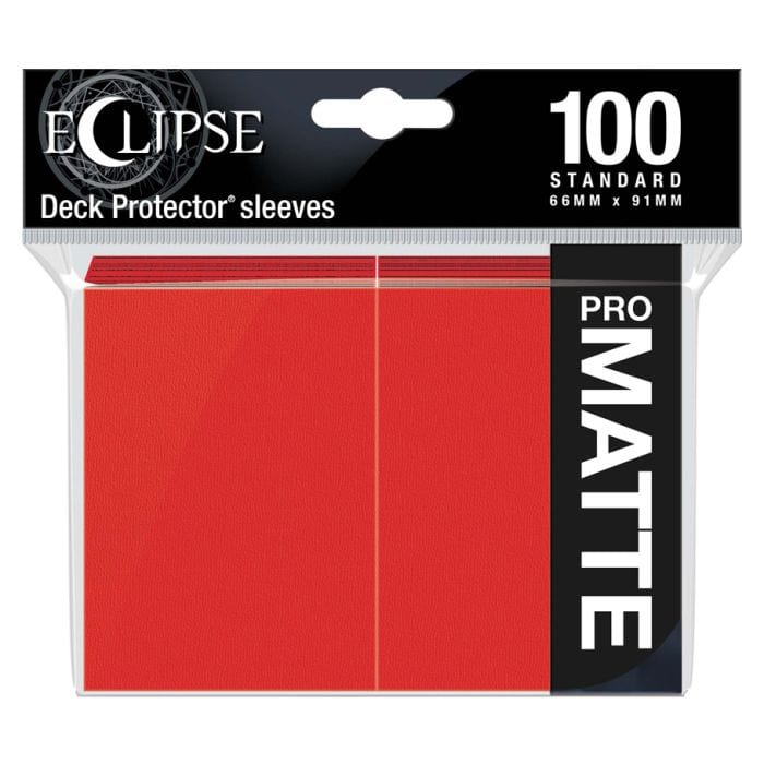 Ultra Pro Deck Protector: Eclipse: Matte Apple Red (100) - Lost City Toys