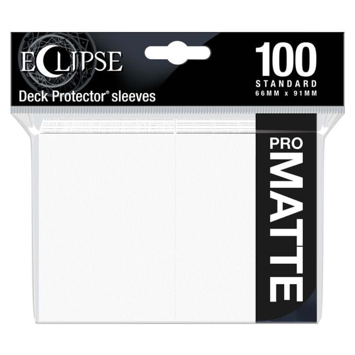 Ultra Pro Deck Protector: Eclipse: Matte Arctic White (100) - Lost City Toys