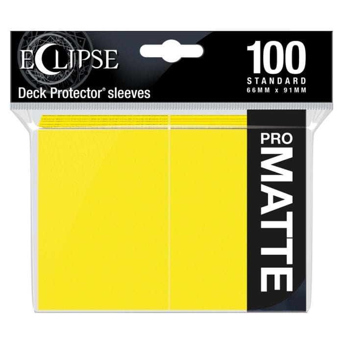Ultra Pro Deck Protector: Eclipse: Matte Lemon Yellow (100) - Lost City Toys