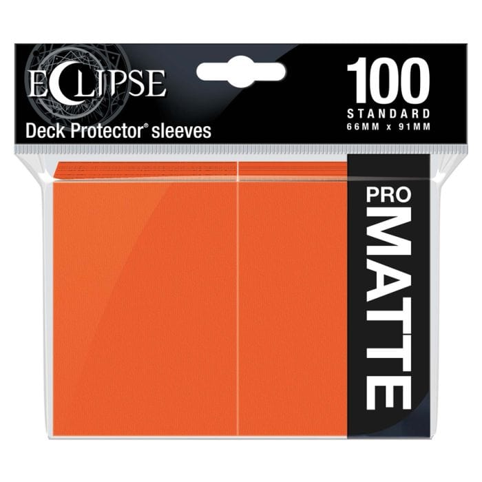 Ultra Pro Deck Protector: Eclipse: Matte Pumpkin Orange (100) - Lost City Toys