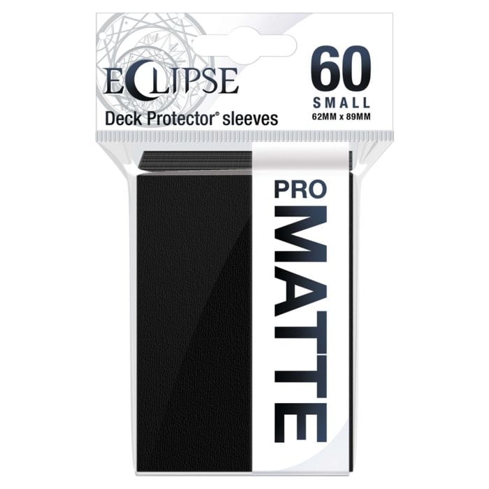 Ultra Pro Deck Protector: Eclipse: Matte Small Jet Black (60) - Lost City Toys
