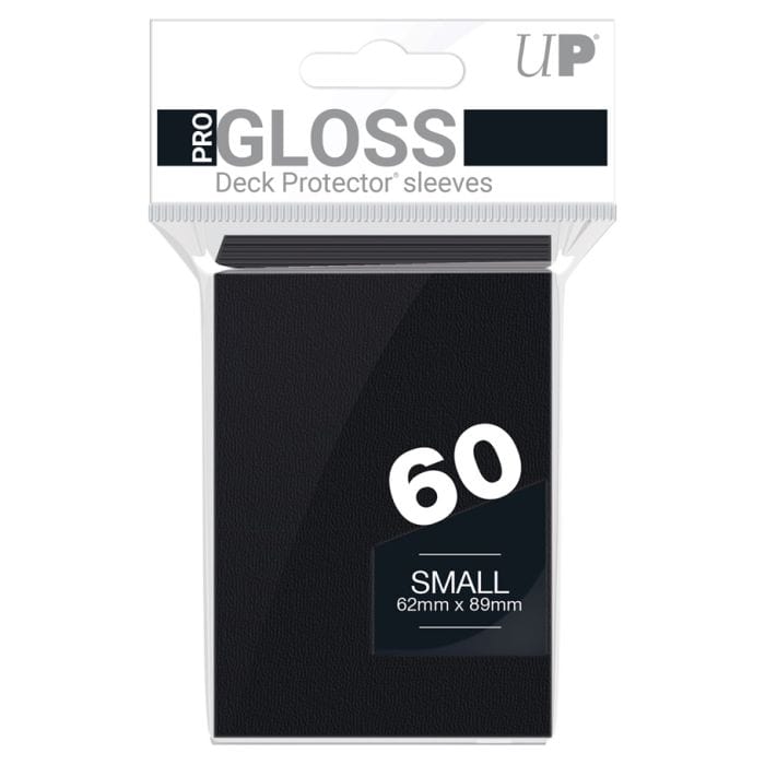 Ultra Pro Deck Protector: PRO: Gloss Small Solid Black (60) - Lost City Toys