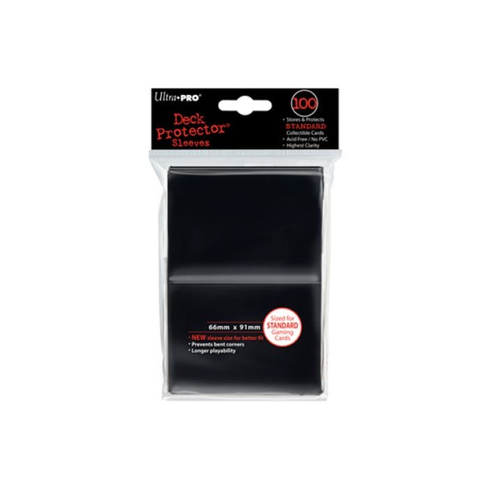 Ultra Pro Deck Protector: PRO: Gloss Solid Black (100) - Lost City Toys