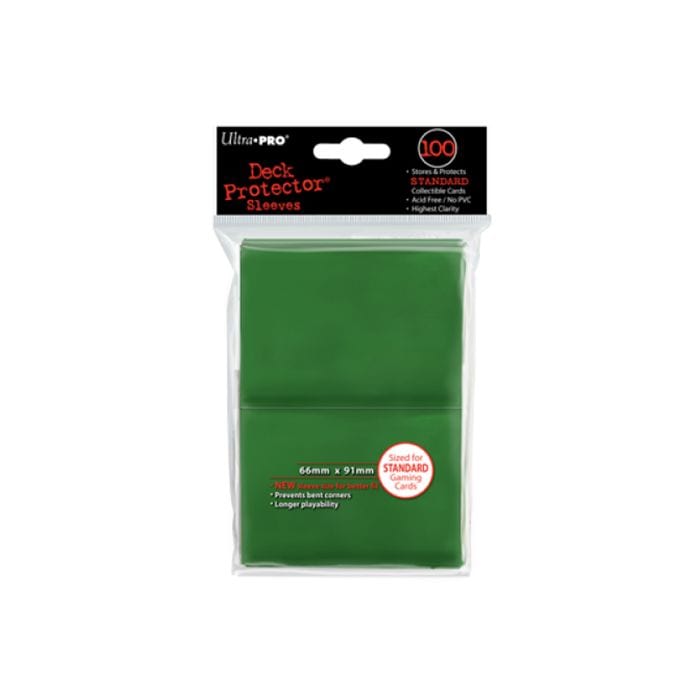 Ultra Pro Deck Protector: PRO: Gloss Solid Green (100) - Lost City Toys