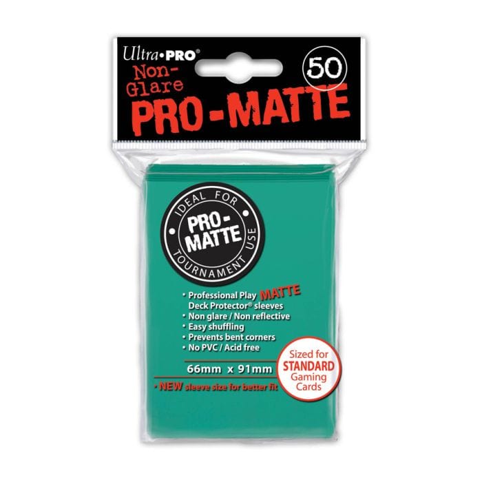 Ultra Pro Deck Protector: PRO: Matte Aqua (50) - Lost City Toys