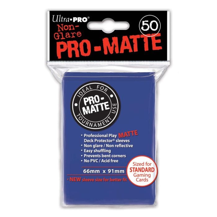 Ultra Pro Deck Protector: PRO: Matte Blue (50) - Lost City Toys