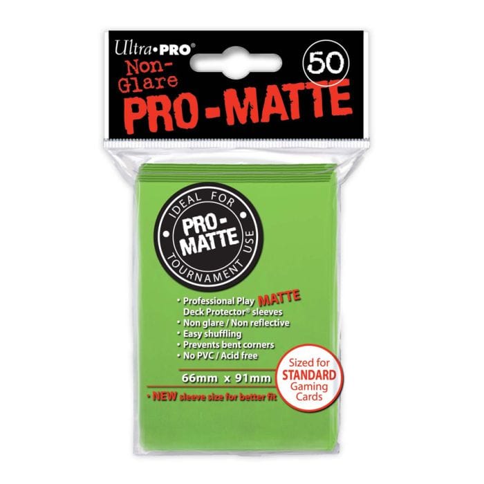 Ultra Pro Deck Protector: PRO: Matte Lime Green (50) - Lost City Toys