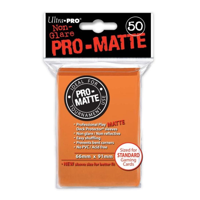 Ultra Pro Deck Protector: PRO: Matte Orange (50) - Lost City Toys