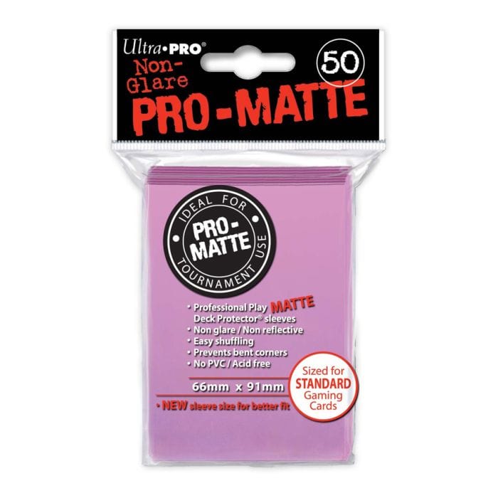 Ultra Pro Deck Protector: PRO: Matte Pink (50) - Lost City Toys
