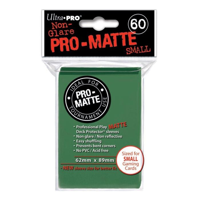 Ultra Pro Deck Protector: PRO: Matte Small Green (60) - Lost City Toys