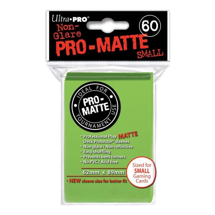Ultra Pro Deck Protector: PRO: Matte Small Lime Green (60) - Lost City Toys