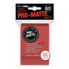 Ultra Pro Deck Protector: PRO: Matte Small Red (60) - Lost City Toys