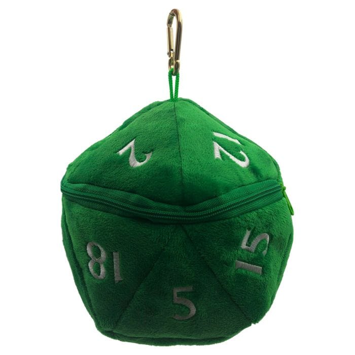 Ultra Pro Dice Bag: d20 Plush: Green - Lost City Toys