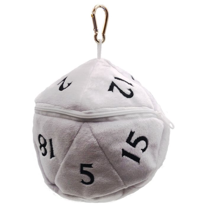 Ultra Pro Dice Bag: d20 Plush: White - Lost City Toys