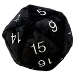 Ultra Pro Jumbo d20 Plush: Black with Silver - Lost City Toys